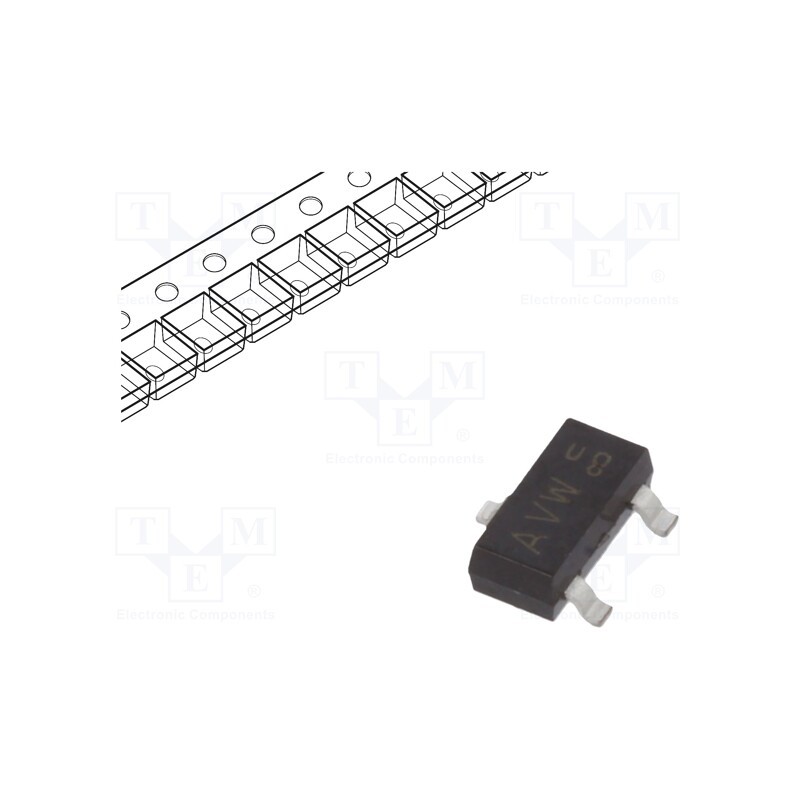20 pcs : TL431AMFDT,215 - IC: voltage reference source, 2.495V, ±1%, SOT23, , 100mA