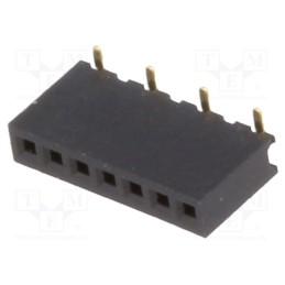 10 pcs : DS1065-02-1*7S8BS1 - Socket, pin strips, female, PIN: 7, straight, 1.27mm, SMT, 1x7, 1A