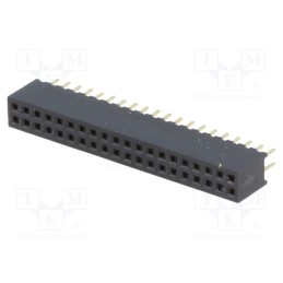 10 pcs : DS1065-03-2*20S8BV - Socket, pin strips, female, PIN: 40, straight, 1.27mm, THT, 2x20
