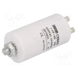 10 pcs : CBB60E-6/450 - Capacitor: motors, run, 6uF, 450V, Ø35x65mm, -25÷70°C, ±5%, 3000h