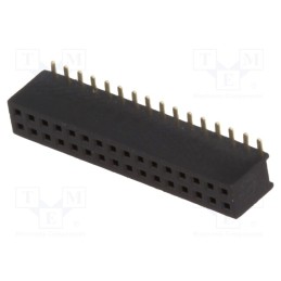 10 pcs : DS1065-05-2*16S8BS - Socket, pin strips, female, PIN: 32, straight, 1.27mm, SMT, 2x16