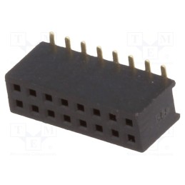 10 pcs : DS1065-05-2*8S8BSXB - Socket, pin strips, female, PIN: 16, straight, 1.27mm, SMT, 2x8, 1A