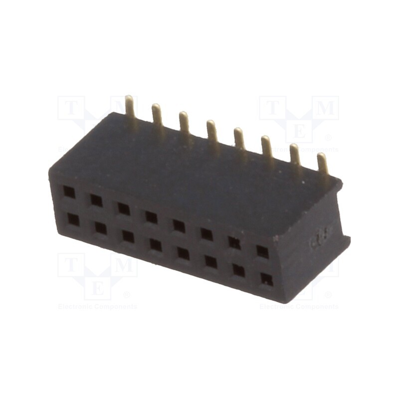 10 pcs : DS1065-05-2*8S8BSXB - Socket, pin strips, female, PIN: 16, straight, 1.27mm, SMT, 2x8, 1A