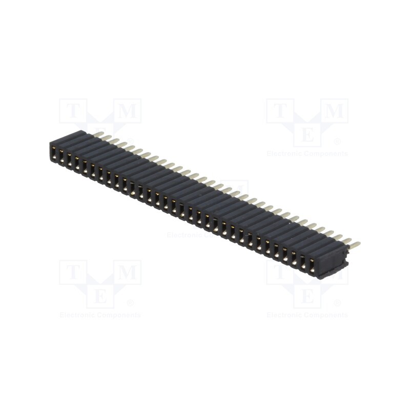 10 pcs : DS1065-07-1*32S8BV - Socket, pin strips, female, PIN: 32, straight, 1.27mm, THT, 1x32