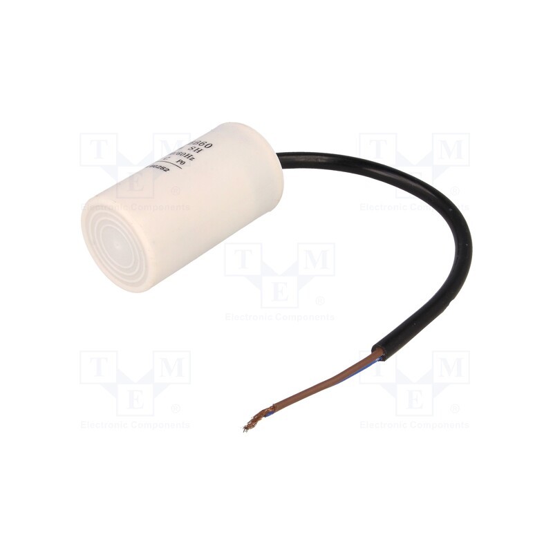 10 pcs : CBB60H-8/450 - Capacitor: motors, run, 8uF, 450V, Ø35x60mm, -25÷70°C, ±5%, 3000h