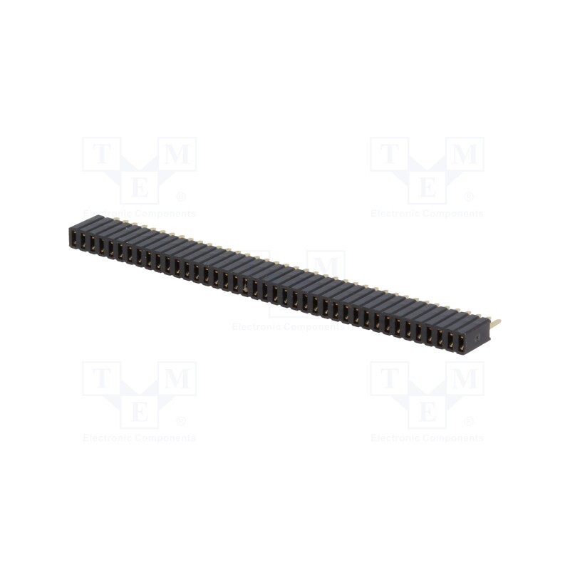 10 pcs : DS1065-07-1*40S8BV - Socket, pin strips, female, PIN: 40, straight, 1.27mm, THT, 1x40