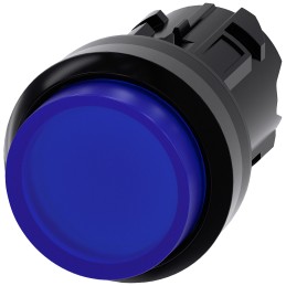 1 pcs - Siemens SIRIUS ACT Series Blue Momentary Push Button Head, 22mm Cutout, IP66, IP67, IP69K