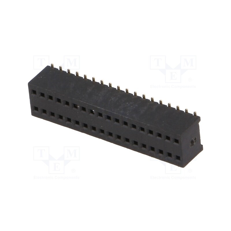 10 pcs : DS1065-10-2*18S8BS - Socket, pin strips, female, PIN: 36, straight, 1.27mm, SMT, 2x18