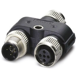 1 pcs - Phoenix Contact 5 Pole M12 Socket to 5 Pole M12 Female, Male Adapter