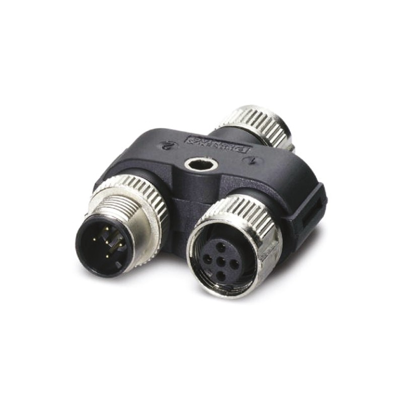 1 pcs - Phoenix Contact 5 Pole M12 Socket to 5 Pole M12 Female, Male Adapter