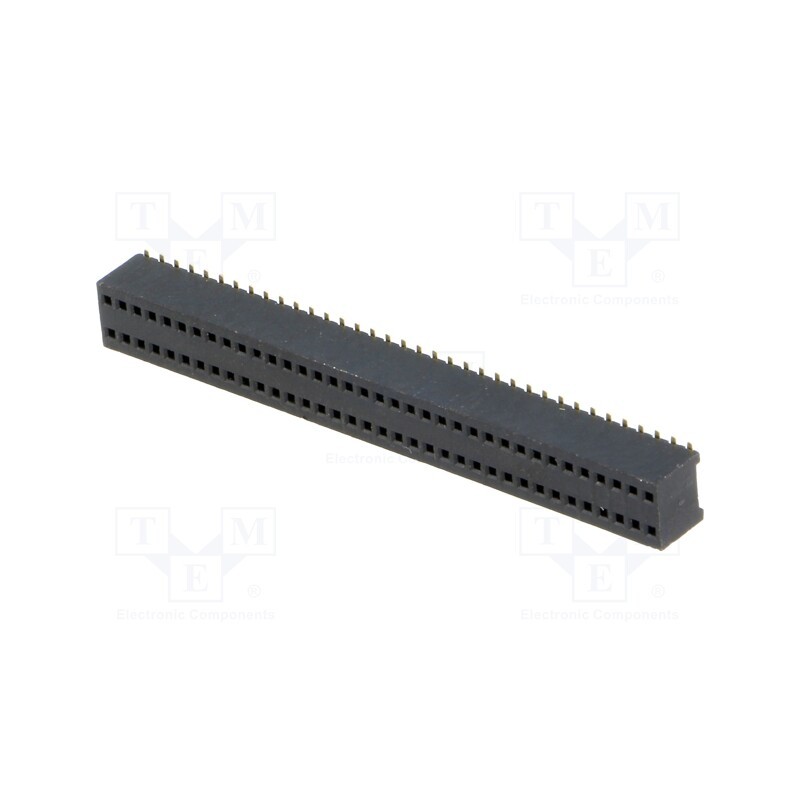10 pcs : DS1065-10-2*36S8BS - Socket, pin strips, female, PIN: 72, straight, 1.27mm, SMT, 2x36