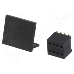 10 pcs : DS1065-10-2*4S8BSB - Socket, pin strips, female, PIN: 8, straight, 1.27mm, SMT, 2x4
