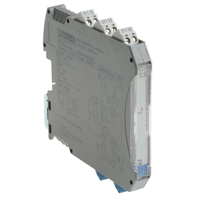 1 pcs - Phoenix Contact 1 Channel Galvanic Barrier, Repeater power supply, Current Input, Current Output, ATEX