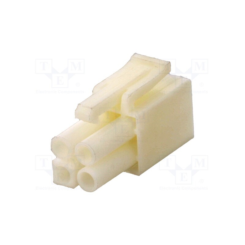 50 pcs : DS1069-02-4MW6D - Plug, wire-wire, female, 4.5mm, PIN: 4, Layout: 2x2