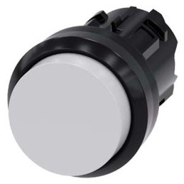1 pcs - Siemens SIRIUS ACT Series White Momentary Push Button, 22mm Cutout, IP66, IP67, IP69K