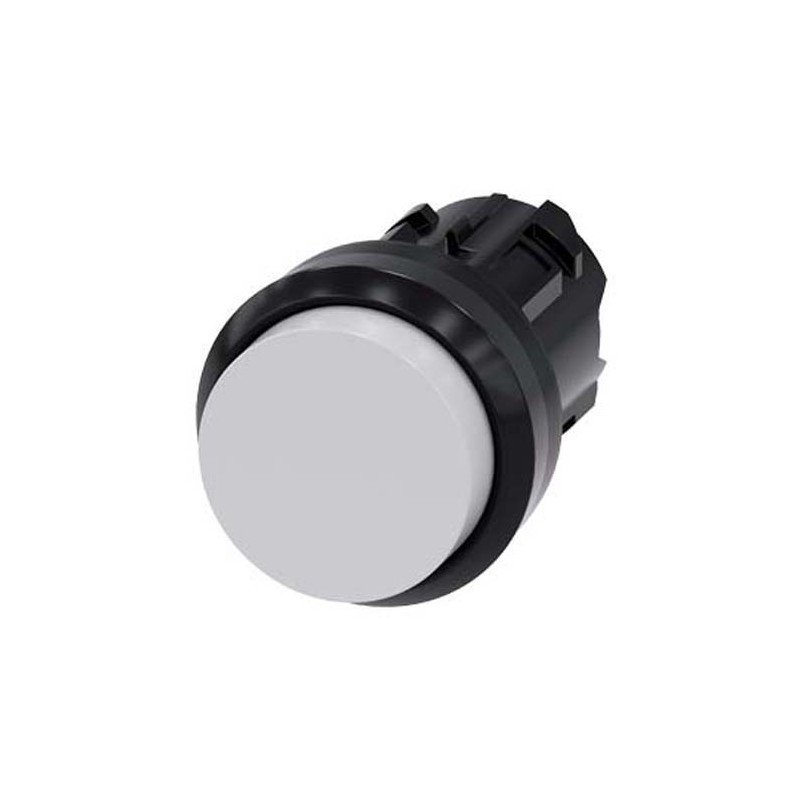 1 pcs - Siemens SIRIUS ACT Series White Momentary Push Button, 22mm Cutout, IP66, IP67, IP69K