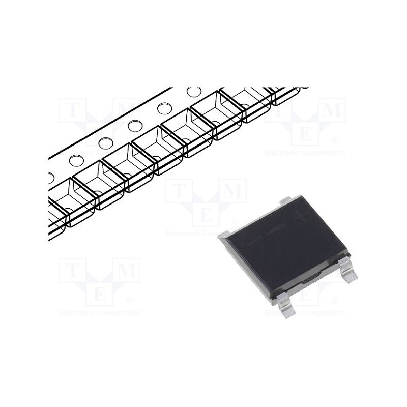 20 pcs : ABS4 - Bridge rectifier: single-phase, 400V, If: 1A, Ifsm: 35A, ABS, SMT