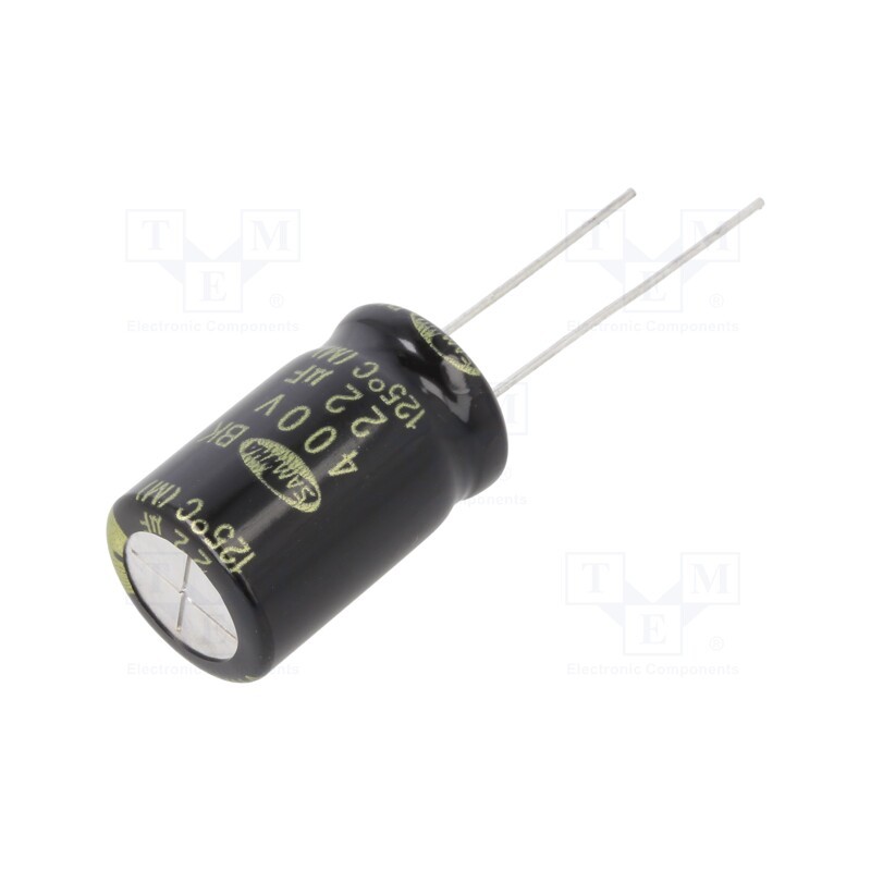 50 pcs : BK2G226M12020BB - Capacitor: electrolytic, THT, 22uF, 400VDC, Ø12.5x20mm, ±20%, 5000h