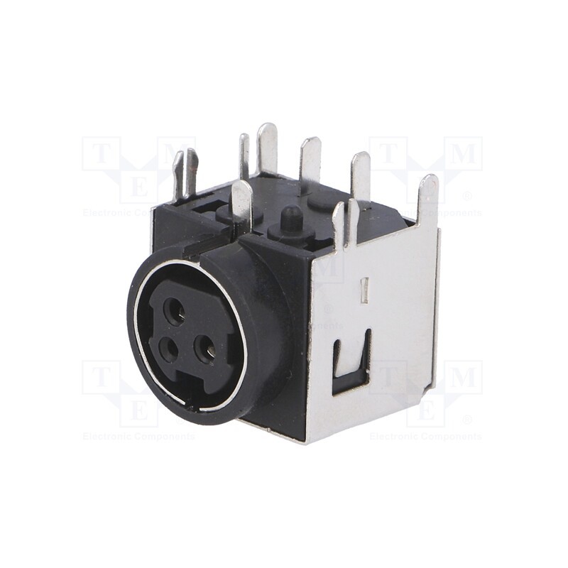 10 pcs : DS1093-05-BN36S - Socket, DC supply, female, PIN: 3, shielded, THT, 30VDC, -20÷80°C