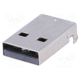 10 pcs : DS1098-BN0 - Plug, USB A, SMT, angled 90°, 1.5A, Contacts: phosphor bronze, 500V