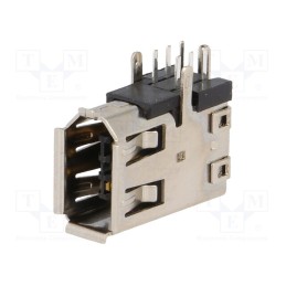 10 pcs : DS1100-BNC - Socket, IEEE1394, THT, PIN: 6, angled 90°, side