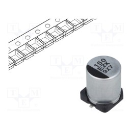 10 pcs : EEHZK1E151XP - Capacitor: hybrid, 150uF, 25VDC, ESR: 30mΩ, ZK, SMD, ±20%, -55÷125°C