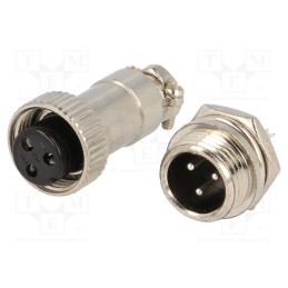 10 pcs : DS1110-01-3B6 - Socket,plug, microphone MINI, male,female, PIN: 3, MINI, soldering