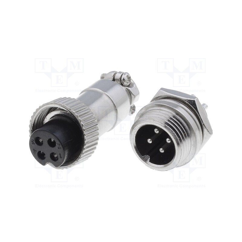 10 pcs : DS1110-01-4B6 - Socket,plug, microphone MINI, male,female, PIN: 4, MINI, soldering