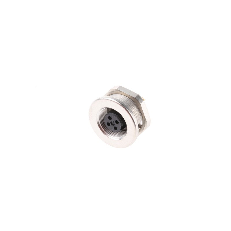 1 pcs - binder Circular Connector, 4 Contacts, Panel Mount, M9 Connector, Socket, Female, IP67, 712 Series