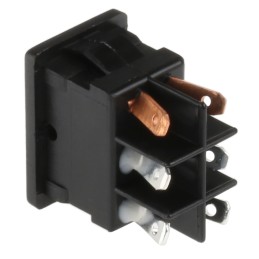 1 pcs - C & K Illuminated DPST, On-Off Rocker Switch Panel Mount