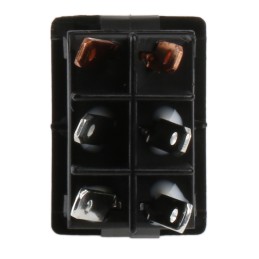 1 pcs - C & K Illuminated DPST, On-Off Rocker Switch Panel Mount