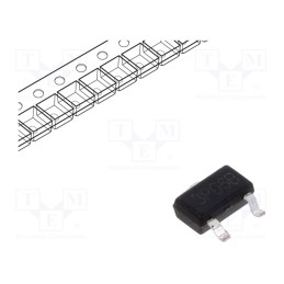 20 pcs : BXT3800P06M - Transistor: P-MOSFET, unipolar, -60V, -2.1A, Idm: -12A, 1.2W