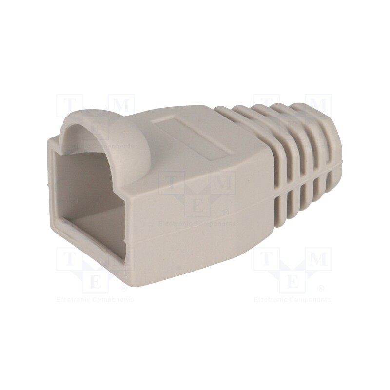 50 pcs : DS1124-03-PA - RJ45 plug boot, 6.5mm, grey