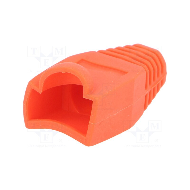 50 pcs : DS1124-03-PR - RJ45 plug boot, 6.5mm, red