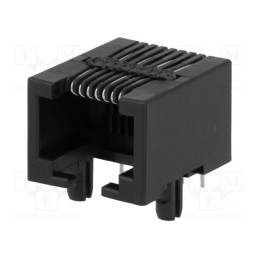 10 pcs : DS1134-05-S80BX - Socket, RJ45, PIN: 8, Layout: 8p8c, THT, angled 90°