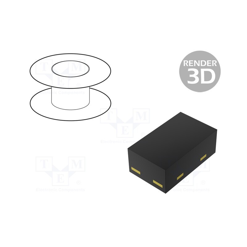 20 pcs : PESD5V0X1BL,315 - Diode: TVS, 6÷9.5V, bidirectional, DFN1006-2,SOD882