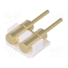 10 pcs : DS1137-01-02MW8R - Connector: PCB to PCB, PIN: 2, gold-plated, SMT, male, on PCBs