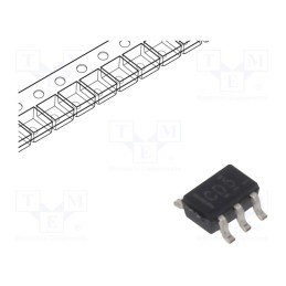 10 pcs : SN74LVC1GU04DCKR - IC: digital, NOT, Ch: 1, CMOS, SMD, SC70-5, 1.65÷5.5VDC, -40÷125°C