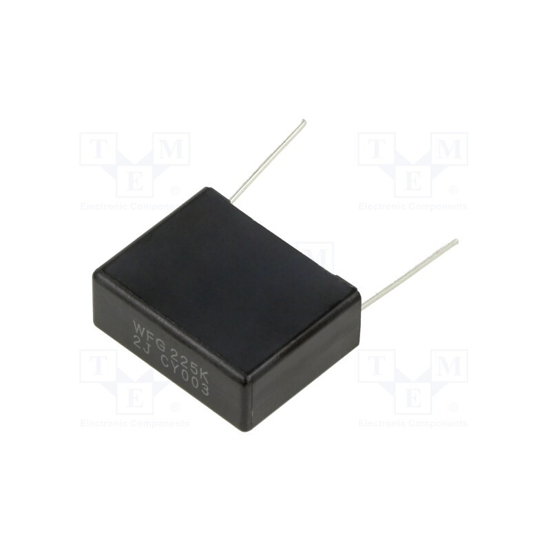 10 pcs : ECWFG2J225K - Capacitor: polypropylene, ECWFG, 2.2uF, 12x25x31.5mm, ±10%, 27.5mm
