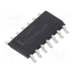 10 pcs : MC74LCX06DG - IC: digital, NOT, Ch: 6, IN: 1, CMOS,TTL, SMD, SO14, 2÷3.6VDC, -40÷85°C
