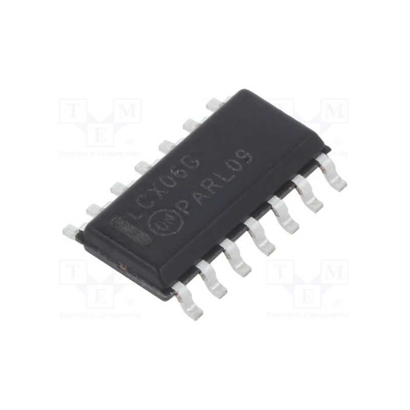 10 pcs : MC74LCX06DG - IC: digital, NOT, Ch: 6, IN: 1, CMOS,TTL, SMD, SO14, 2÷3.6VDC, -40÷85°C
