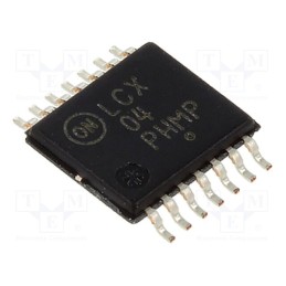 10 pcs : MC74LCX04DTG - IC: digital, NOT, Ch: 6, IN: 1, CMOS,TTL, SMD, TSSOP14, 2÷5.5VDC,