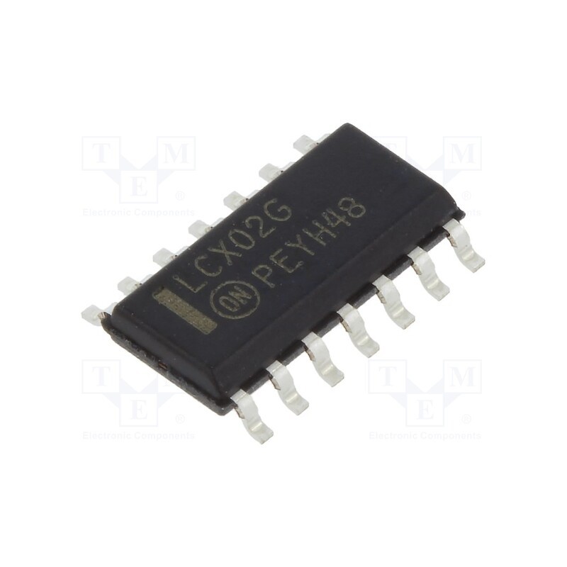 10 pcs : MC74LCX02DG - IC: digital, NOR, Ch: 4, IN: 2, CMOS,TTL, SMD, SO14, 2÷3.6VDC, -40÷85°C