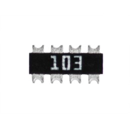 200 pcs - KOA, CN 100kΩ ±5% Isolated Resistor Array, 4 Resistors, 0402 (1005M), Concave