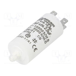 10 pcs : 416100264 - Capacitor: motors, run, 2.5uF, 425VAC, Ø28x55mm, -25÷85°C, ±5%