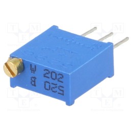20 pcs : T910W-2K - Potentiometer: mounting, multiturn, 2kΩ, 500mW, THT, ±10%, linear