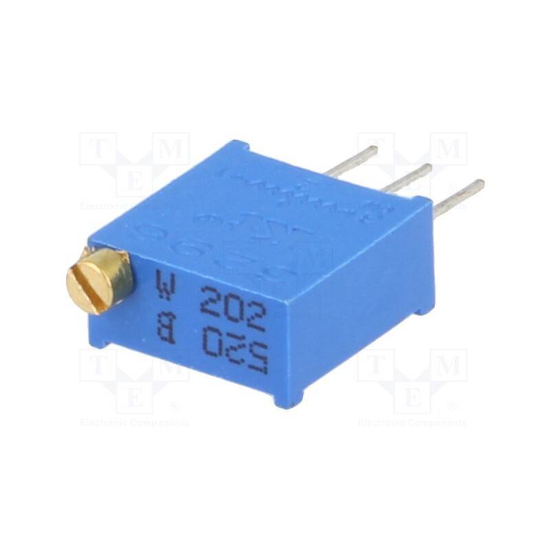 20 pcs : T910W-2K - Potentiometer: mounting, multiturn, 2kΩ, 500mW, THT, ±10%, linear