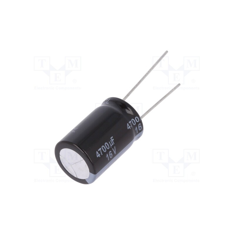 10 pcs : EEUFR1C472 - Capacitor: electrolytic, low ESR, THT, 4700uF, 16VDC, Ø16x25mm
