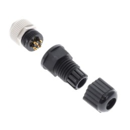 1 pcs - Amphenol Circular Connector, 5 Contacts, Cable Mount, M12 Connector, Socket, Female, IP68, M Series