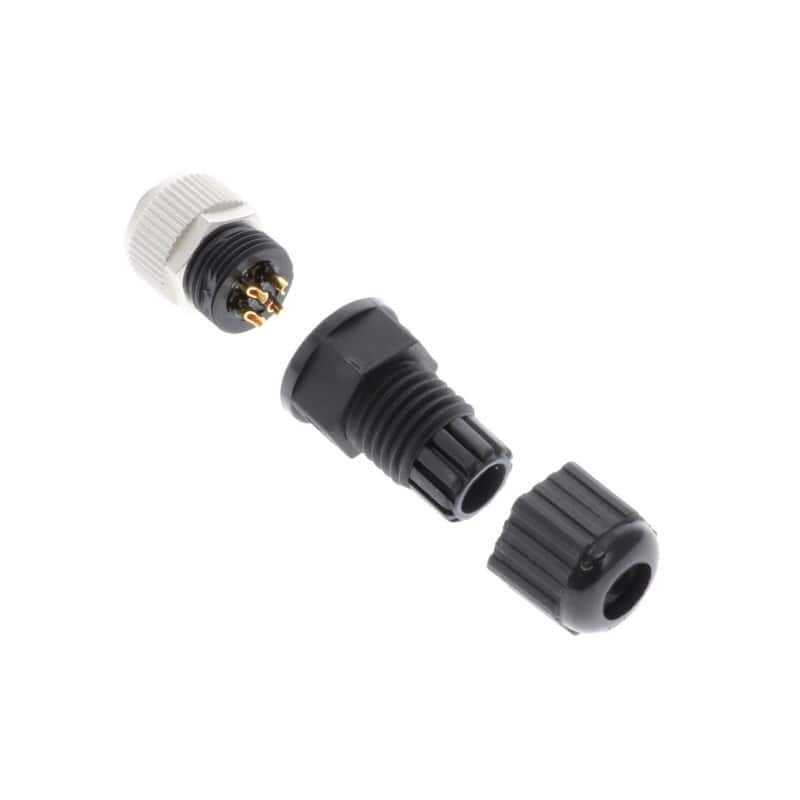 1 pcs - Amphenol Circular Connector, 5 Contacts, Cable Mount, M12 Connector, Socket, Female, IP68, M Series
